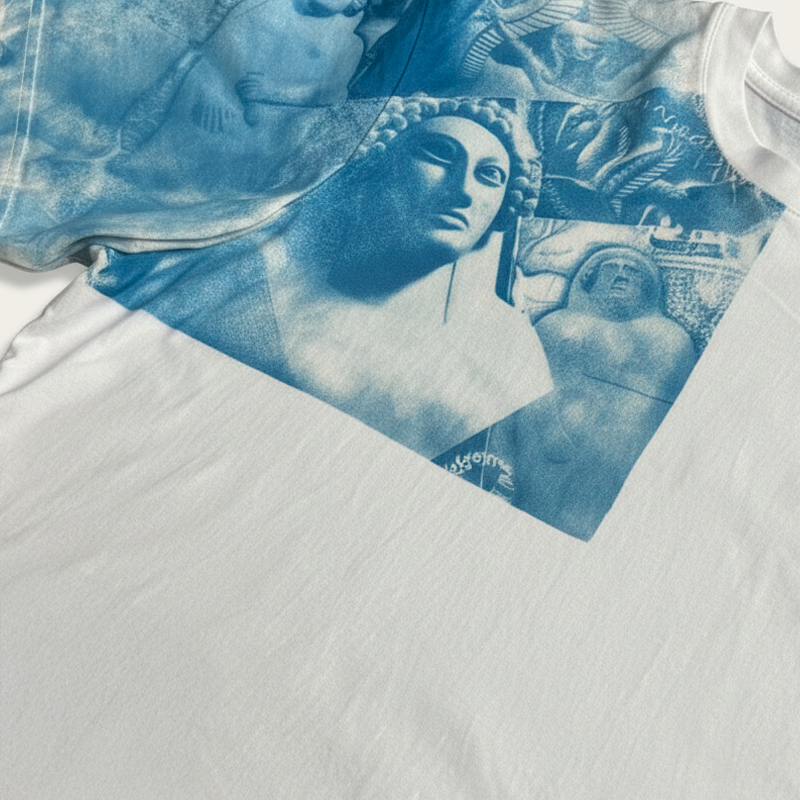 Camiseta Oversized Hand Made Exclusiva Sarcófago Fenicio