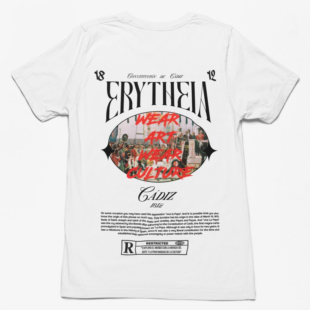 Camiseta oversized referente al cuadro de la promulgación 1812