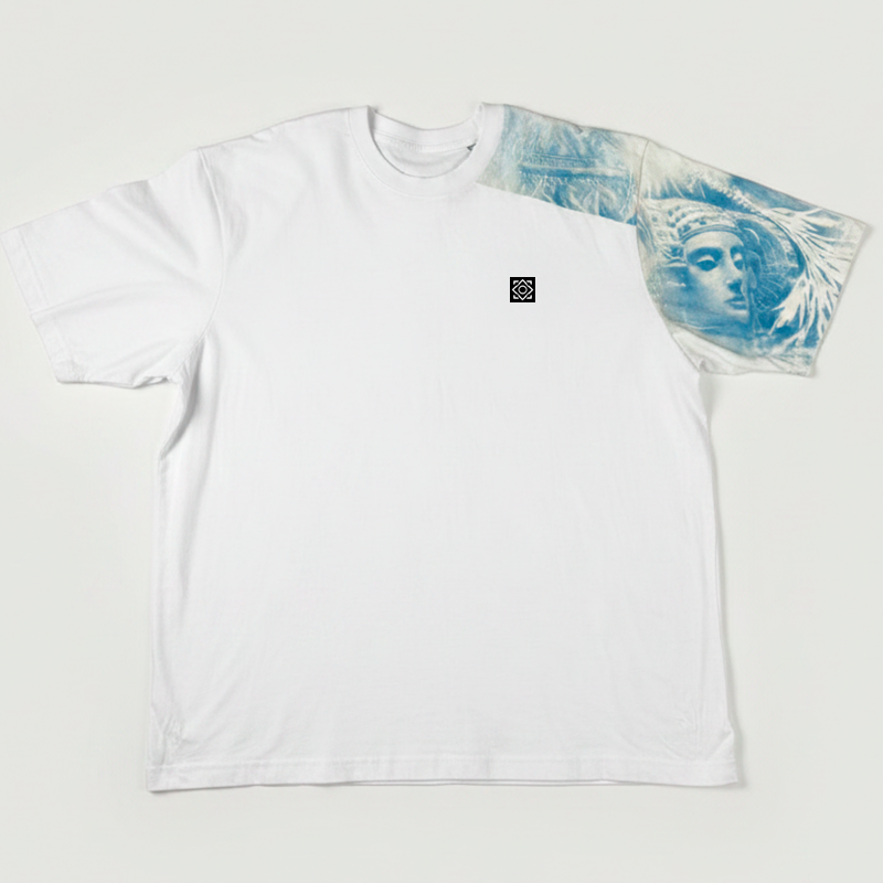 Camiseta Oversized Hand Made Exclusiva Moneda Dama