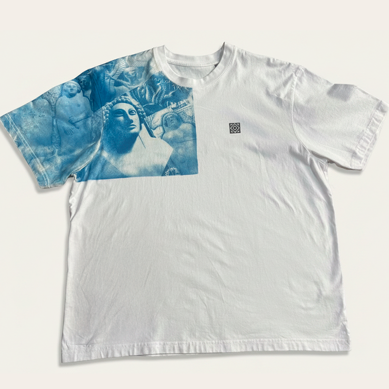 Camiseta Oversized Hand Made Exclusiva Sarcófago Fenicio