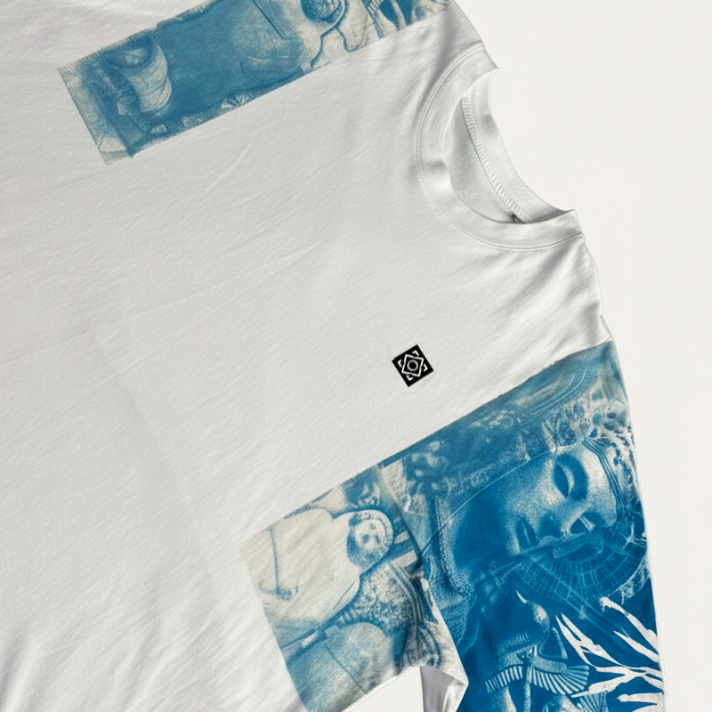 Camiseta Oversized Hand Made Sarcófago Dama