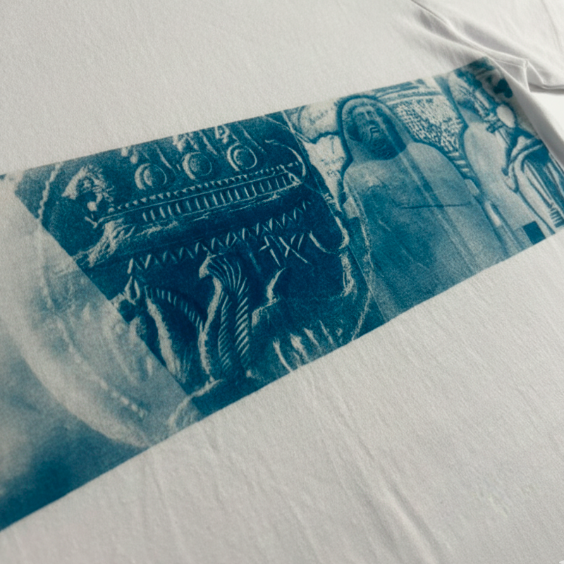 Camiseta Oversized Hand Made Exclusiva Moneda Fenicia