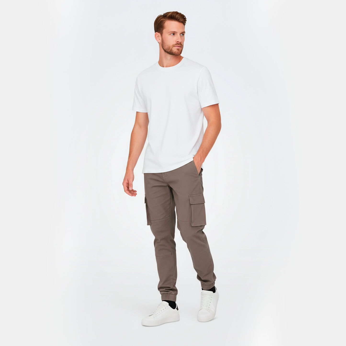 Pantalón Tapered Cargo marrón- Erytheia Wear / Only Sons
