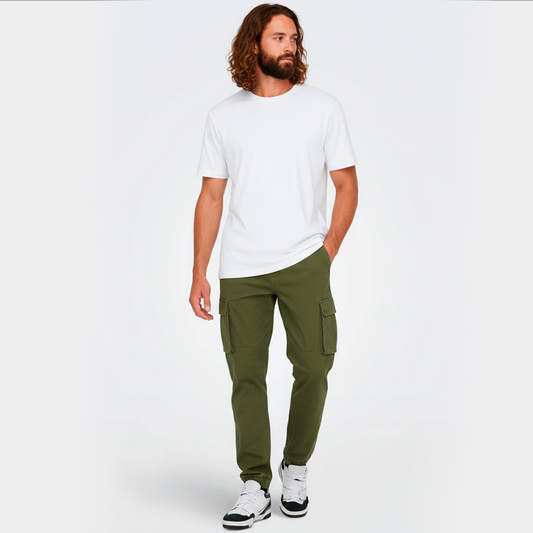 Pantalón Tapered Cargo verde- Erytheia Wear / Only Sons
