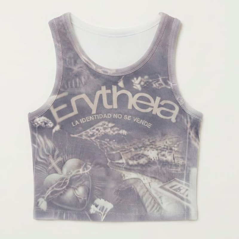 Camiseta Crop Tirantes Corazón - Hand Made Exclusiva.