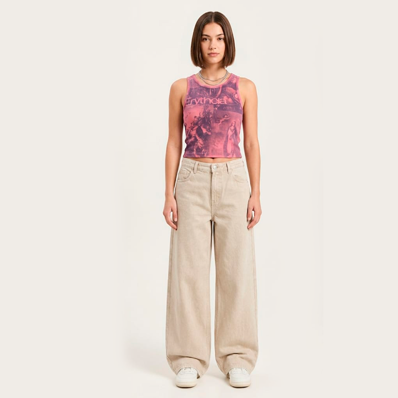 Camiseta Crop Tirantes Milagros - Hand Made Exclusiva.