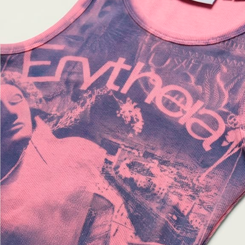 Camiseta Crop Tirantes Sarcófago - Hand Made Exclusiva.