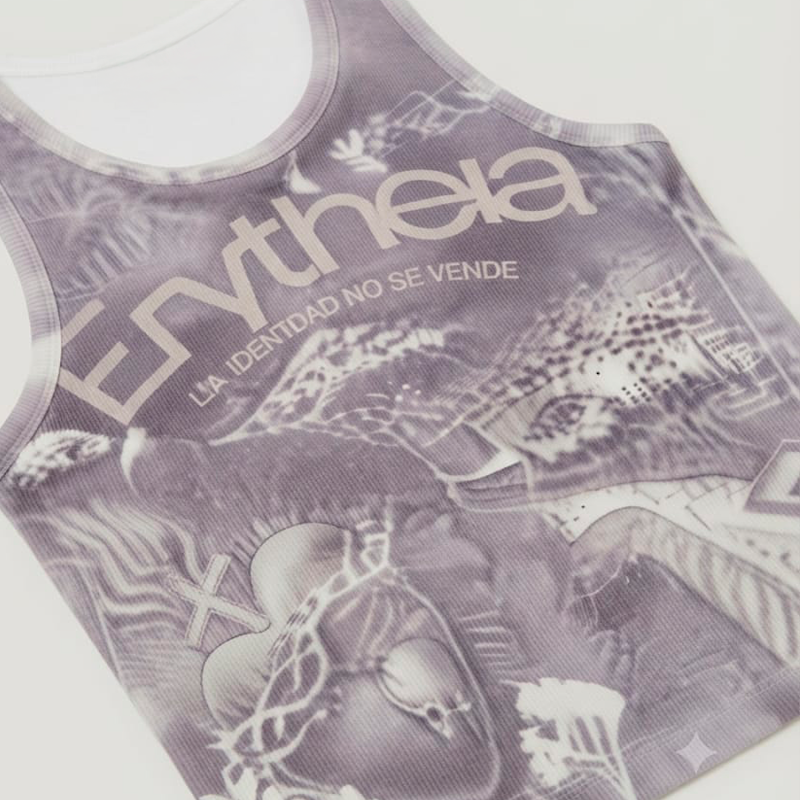 Camiseta Crop Tirantes Corazón - Hand Made Exclusiva.