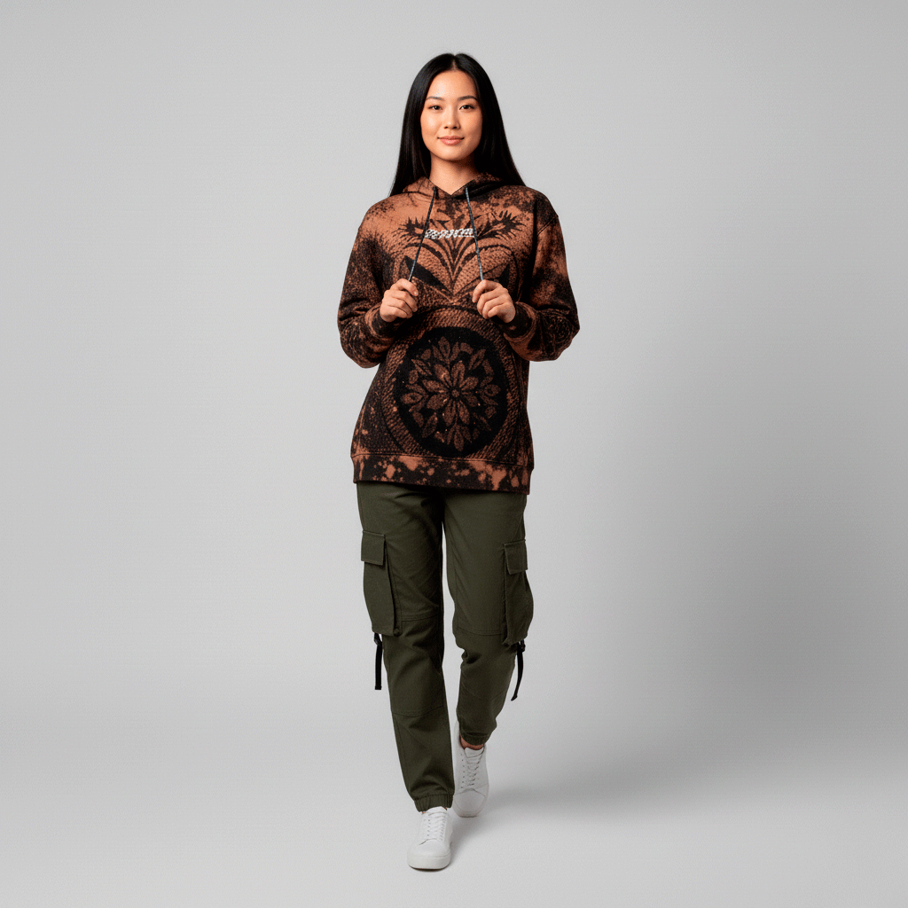 Sudadera con capucha Exclusiva hand made