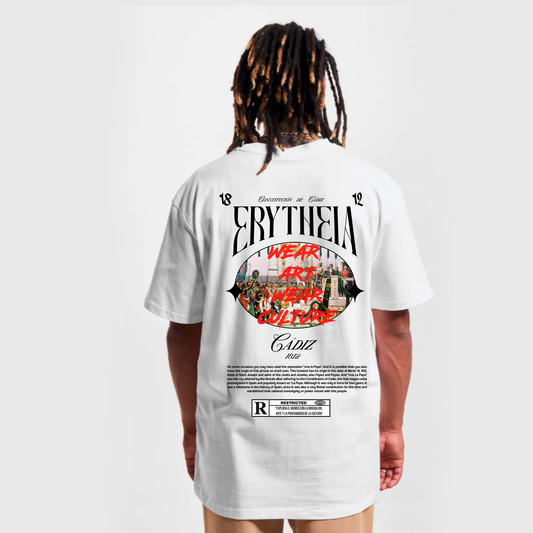 Camiseta oversized referente al cuadro de la promulgación 1812