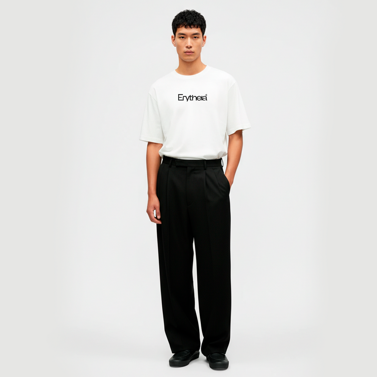 Pantalón Tailor Loose negro cintura elástica - Erytheia wear  / Only Sons